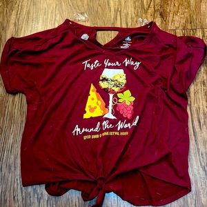 Epcot Food and Wine Festival 2020 tie front T-Shirt